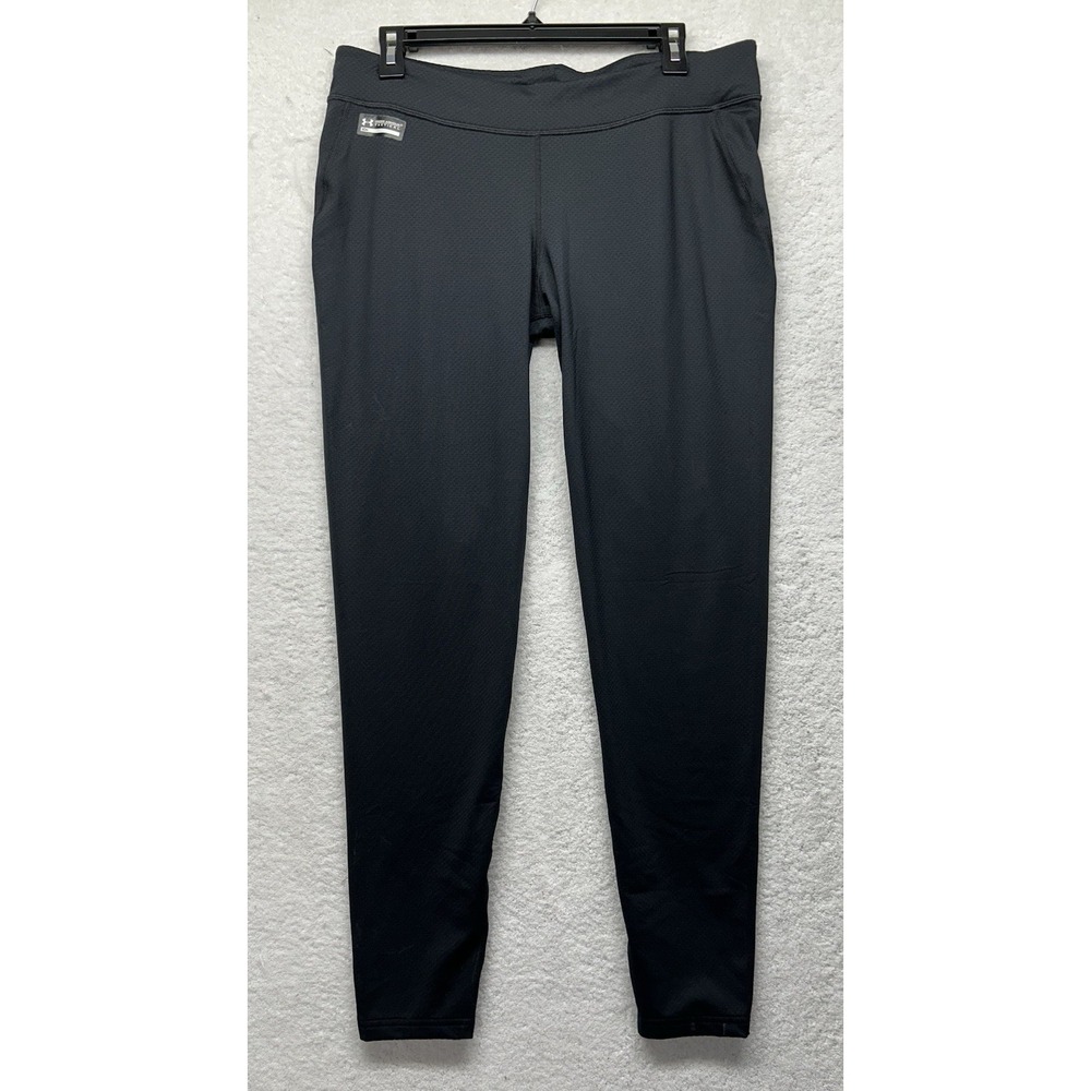 Under Armour Womens Size L Black Tactical Leggings Pants New (K4)